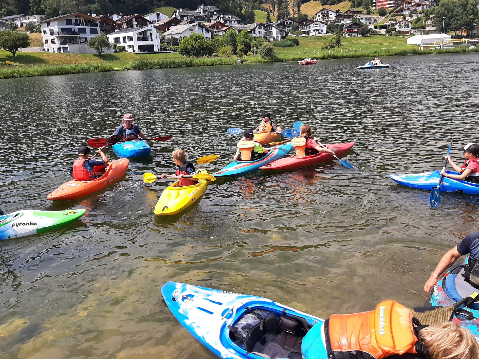 Kajak Schnupperkurs auf dem Laaxersee